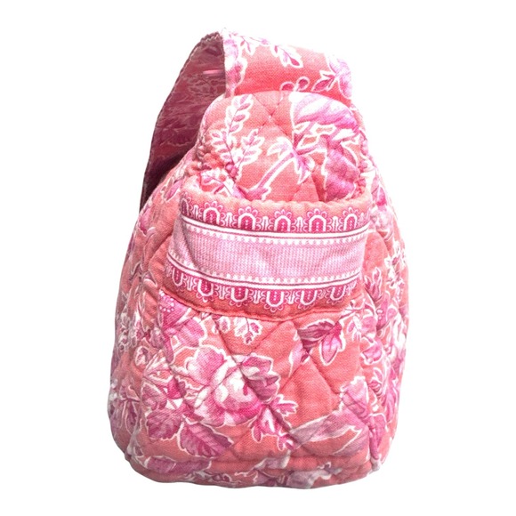 Vera Bradley Shoulder Bag Hope Toile Pink Orange Floral - Picture 5 of 11